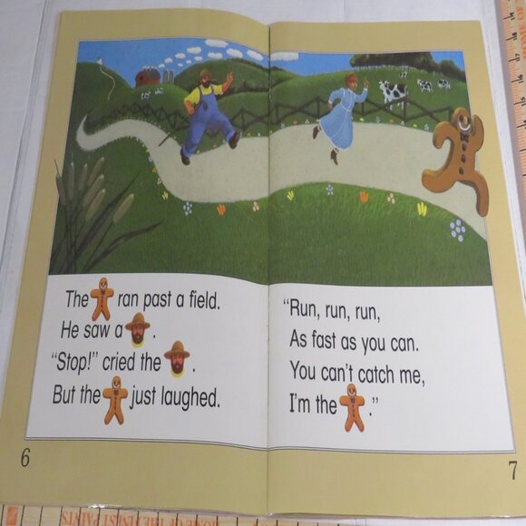 The Gingerbread Man (almost 2 feet tall) with (4) student story book LAMINATED - Picture 5 of 12